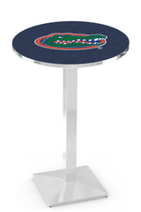 L217 Chrome University of Florida Gators Pub Table