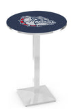 L217 Chrome Gonzaga Bulldogs Pub Table