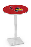 L217 Chrome Illinois State University Redbirds Pub Table