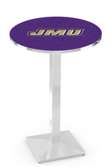 L217 Chrome James Madison Dukes Pub Table