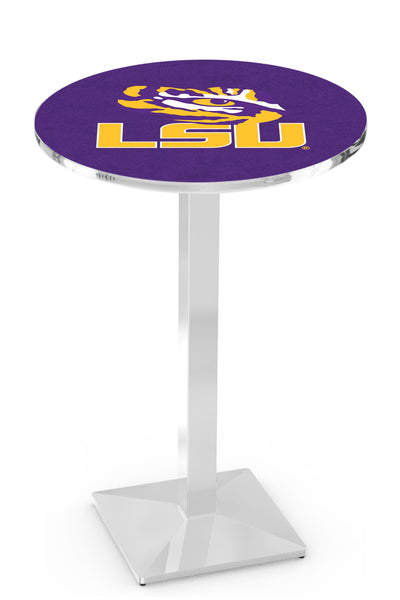 L217 Chrome LSU Tigers Pub Table