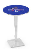 L217 Chrome Los Angeles Dodgers 2024 World Series Champions Pub Table