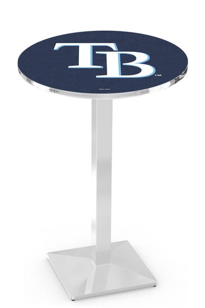 Tampa Bay Rays L217 Chrome MLB Pub Table