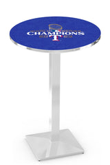 L217 Chrome Texas Rangers 2023 World Series Champions Pub Table
