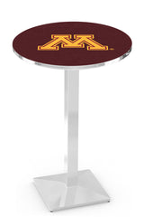 L217 Chrome Minnesota Golden Gophers Pub Table