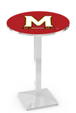 L217 Chrome Maryland Terrapins Pub Table