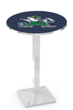 L217 Chrome Notre Dame Fighting Irish Leprechaun Pub Table
