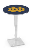 L217 Chrome Notre Dame Fighting Irish ND Script Pub Table