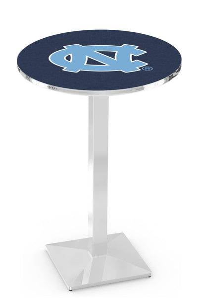 L217 Chrome North Carolina Tar Heels Pub Table