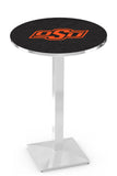 L217 Chrome Oklahoma State University Cowboys Pub Table