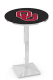 L217 Chrome Oklahoma Sooners Pub Table