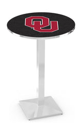 L217 Chrome Oklahoma Sooners Pub Table