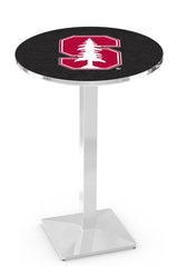 L217 Chrome Stanford Cardinals Pub Table