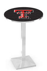L217 Chrome Texas Tech Red Raiders Pub Table