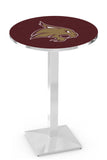 L217 Chrome Texas State University Bobcats Pub Table