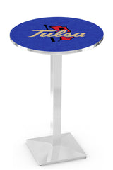 L217 Chrome University of Tulsa Golden Hurricanes Pub Table