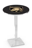 L217 Chrome United State Military Academy Army Pub Table
