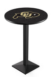 L217 Black Wrinkle Colorado Buffaloes Pub Table