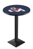 L217 Black Wrinkle Fresno State University Bulldogs Pub Table