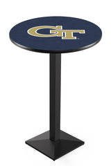 L217 Black Wrinkle Georgia Tech Pub Table