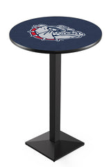 L217 Black Wrinkle Gonzaga Bulldogs Pub Table