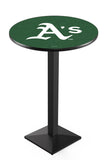 Oakland Athletics L217 Black Wrinkle MLB Pub Table