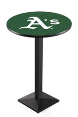 L217 Black Wrinkle&nbsp;Oakland Athletics Major League Baseball&nbsp;Pub Table