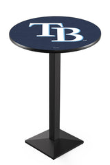 Tampa Bay Rays L217 Black Wrinkle MLB Pub Table