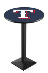 Texas Rangers L217 Black Wrinkle MLB Pub Table