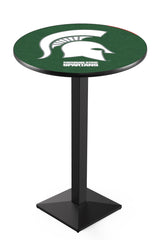 Black Wrinkle Michigan State Spartans Pub Table