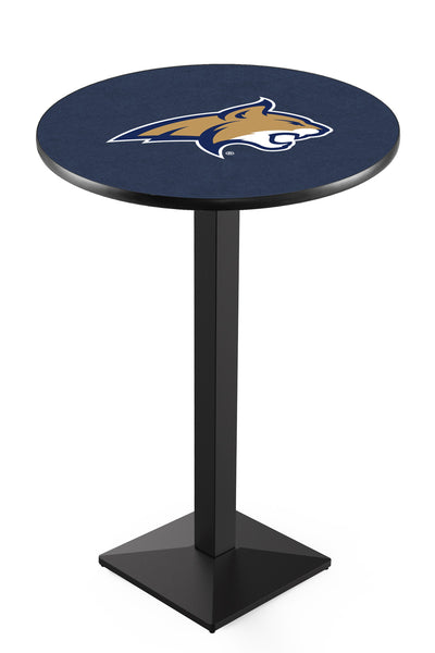 L217 Black Wrinkle Montana State Bobcats Pub Table