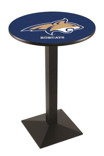 L217 Black Wrinkle Montana State Bobcats Pub Table