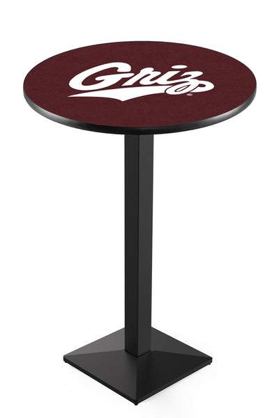 L217 Black Wrinkle University of Montana Grizzlies Pub Table