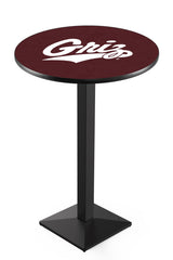 L217 Black Wrinkle University of Montana Grizzlies Pub Table