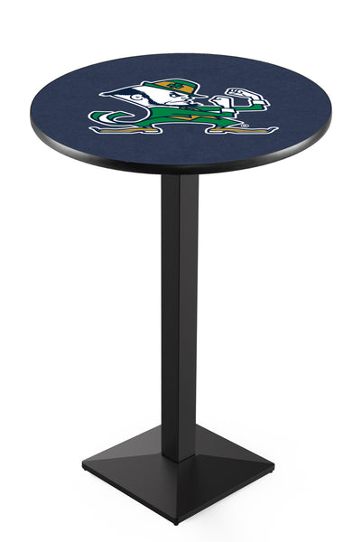 L217 Black Wrinkle Notre Dame Fighting Irish Leprechaun Pub Table