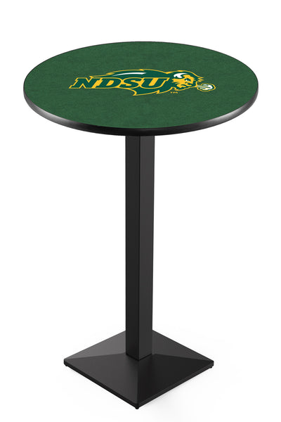 L217 Black Wrinkle North Dakota State University Bison Pub Table