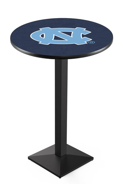 L217 Black Wrinkle North Carolina Tar Heels Pub Table