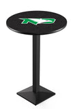 L217 Black Wrinkle North Dakota Fighting Hawks Pub Table