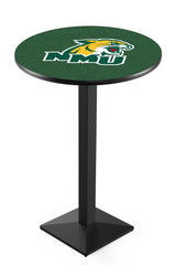 L217 Black Wrinkle Northern Michigan University Wildcats Pub Table
