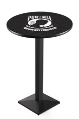 L217 Black Wrinkle United States POWMIA Pub Table | VFW U.S. POWMIA Pub Tables