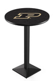 L217 Black Wrinkle Purdue Boilermakers Pub Table