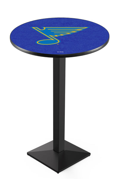 L217 Black Wrinkle St. Louis Blues Pub Table