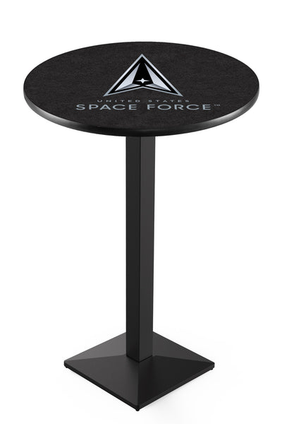 L217 Black Wrinkle United States Space Force Pub Table | VFW Space Force Pub Tables