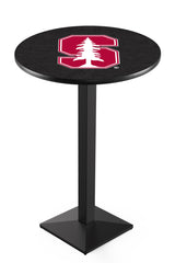 L217 Black Wrinkle Stanford Cardinals Pub Table