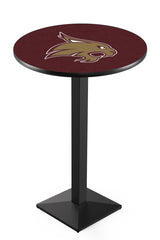 L217 Black Wrinkle Texas State University Bobcats Pub Table