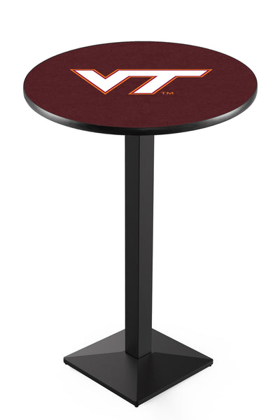 L217 Black Wrinkle Virginia Tech Hookies Pub Table