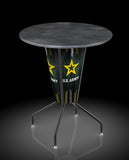 L218 United States Army Lighted Pub Table | LED United States Military Army Outdoor Pub Table