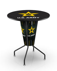 L218 United States Army Lighted Pub Table | LED United States Military Army Indoor Pub Table