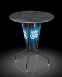 L218 United States Coast Guard Lighted Pub Table | LED United States Military Coast Guard Outdoor Pub Table