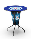 L218 United States Coast Guard Lighted Pub Table | LED United States Military Coast Guard Indoor Pub Table